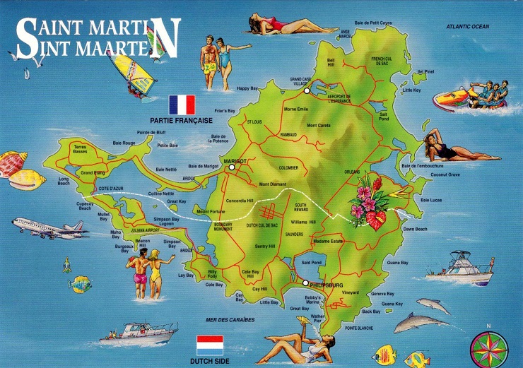 Carte de Saint-Martin